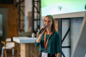 Larissa presenting at Energy Exchange Enablers